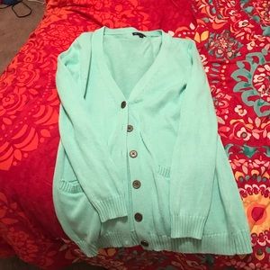 Mint green cardigan
