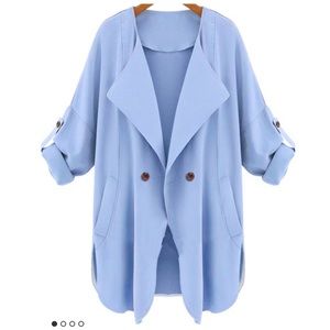 Light Blue Trench Coat