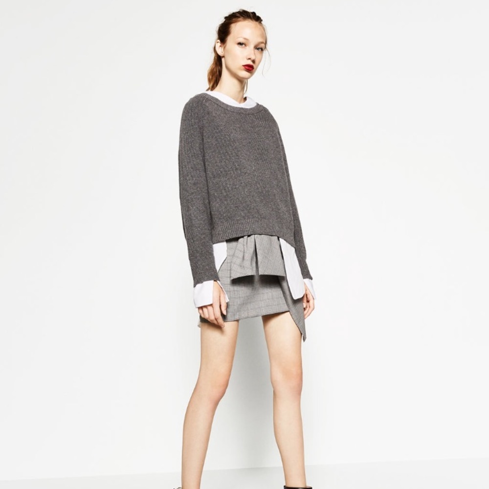 Zara sweater with zip at the back