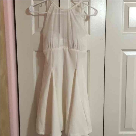 Halter Mesh Yoke Dress - Picture 2 of 2