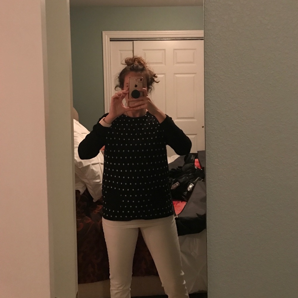 Polka dot sweater