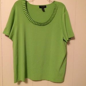 Dressy green top - great for an office job!