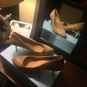 Golden shoes size 6
