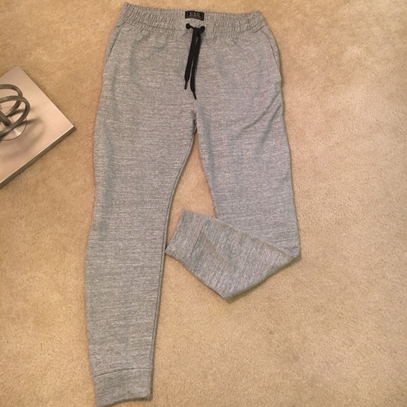 csg denim stripe jogger