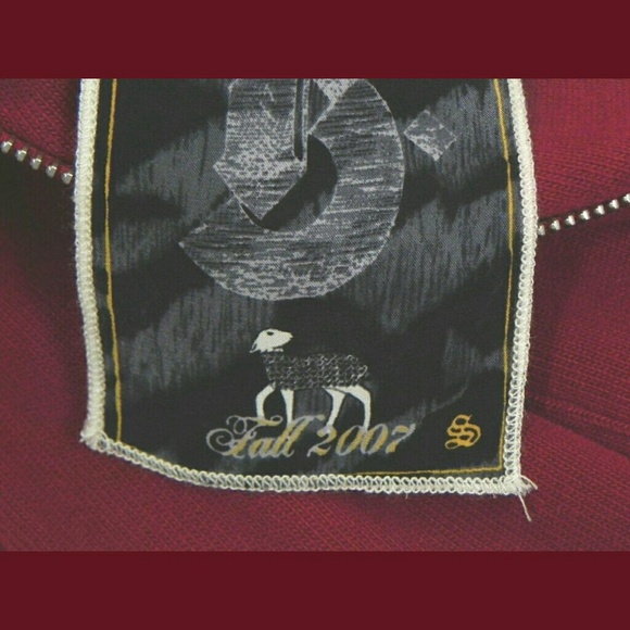 L.A.M.B. Hooded Flutter Sleeve Top Terry Cotton - Picture 8 of 8