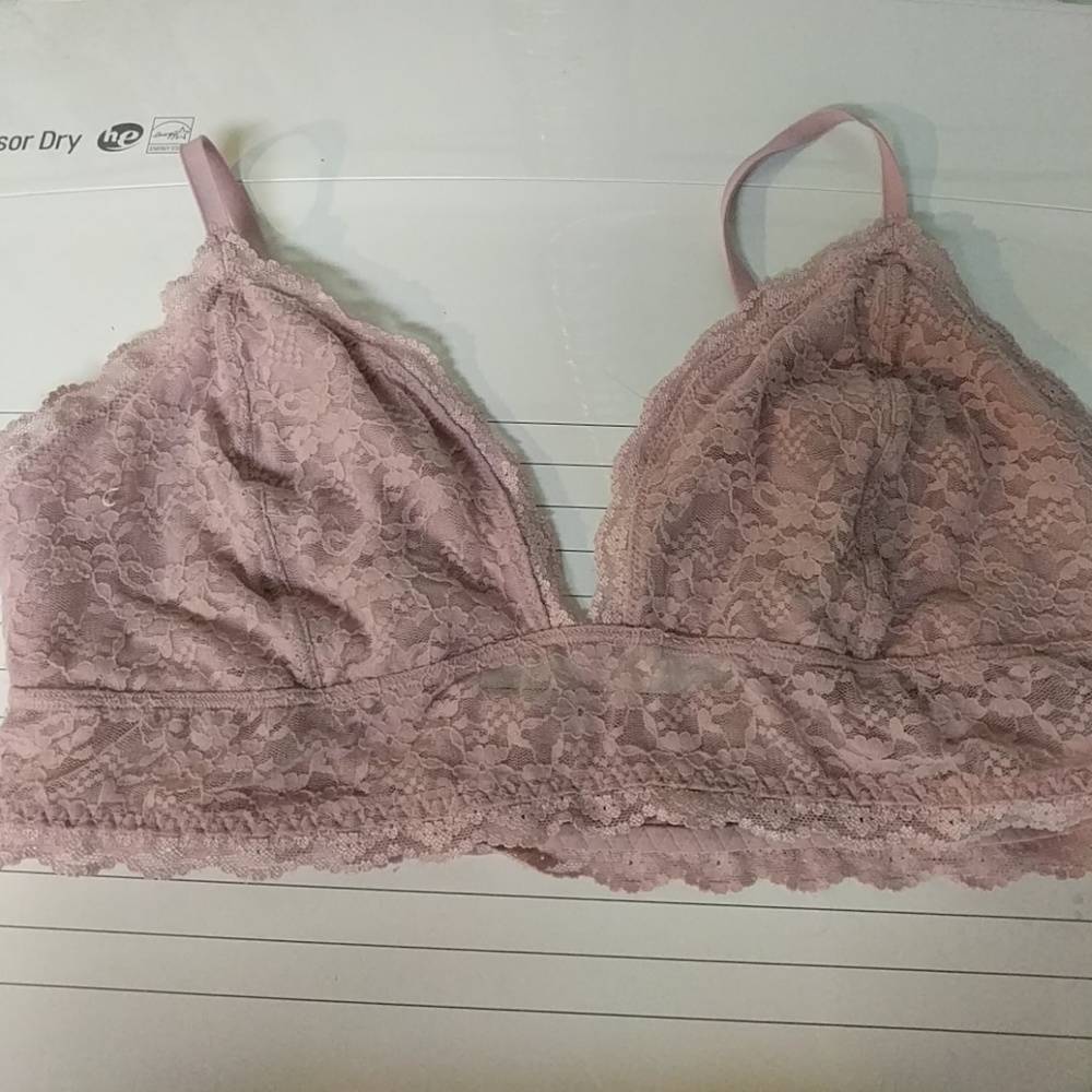 Lavender lace bralette