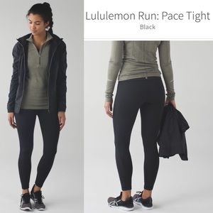 Lululemon Run: Pace Tight, size 4 black