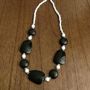 Black and white necklace