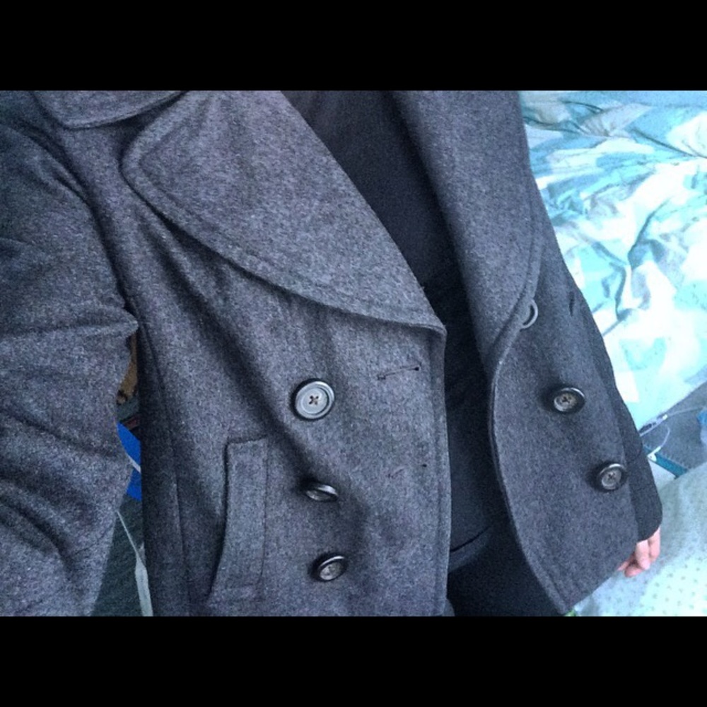 Dark Gray Wool Coat