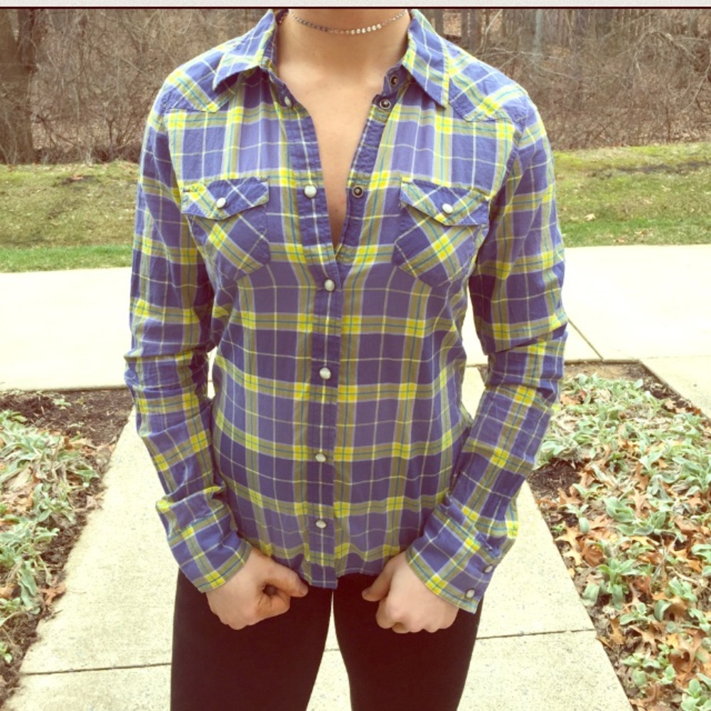 A&E Favorite Fit Plaid Long Sleeve