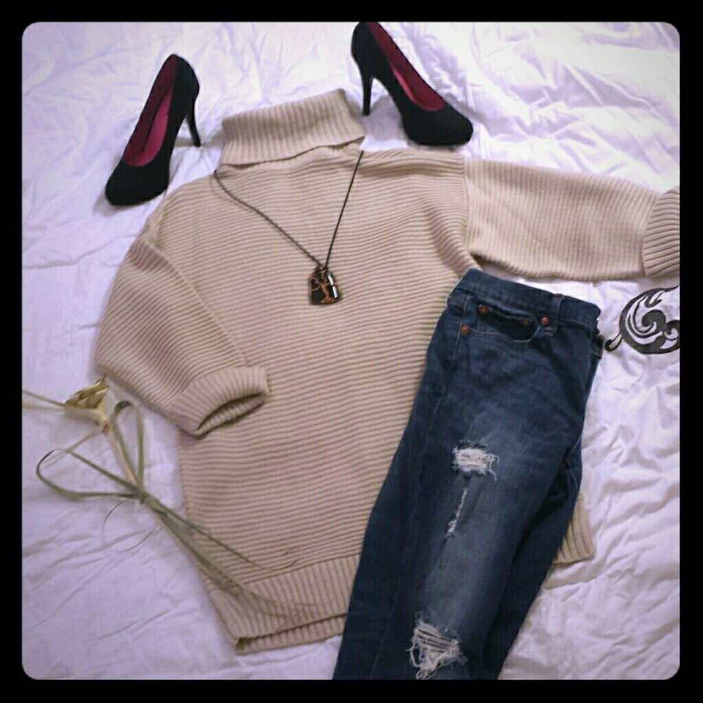 Taupe Sweater Top