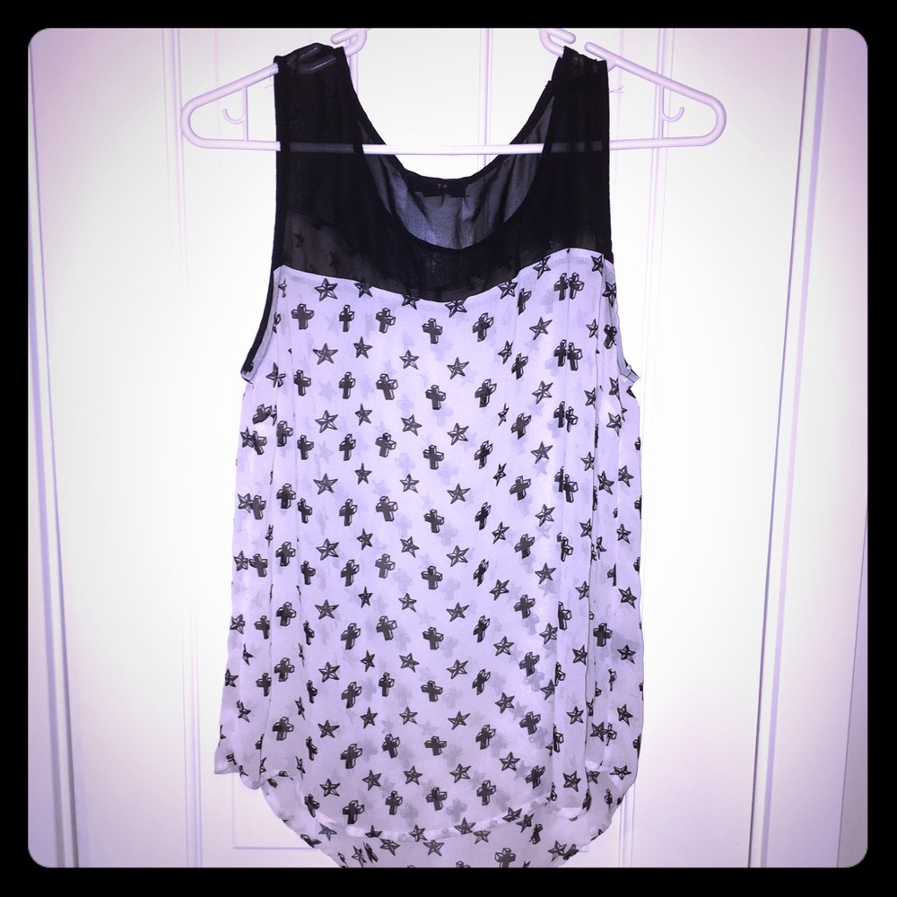 Sleeveless Sheer Shirt