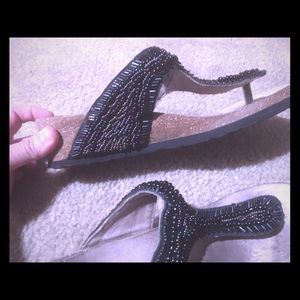 Bass beaded sandals