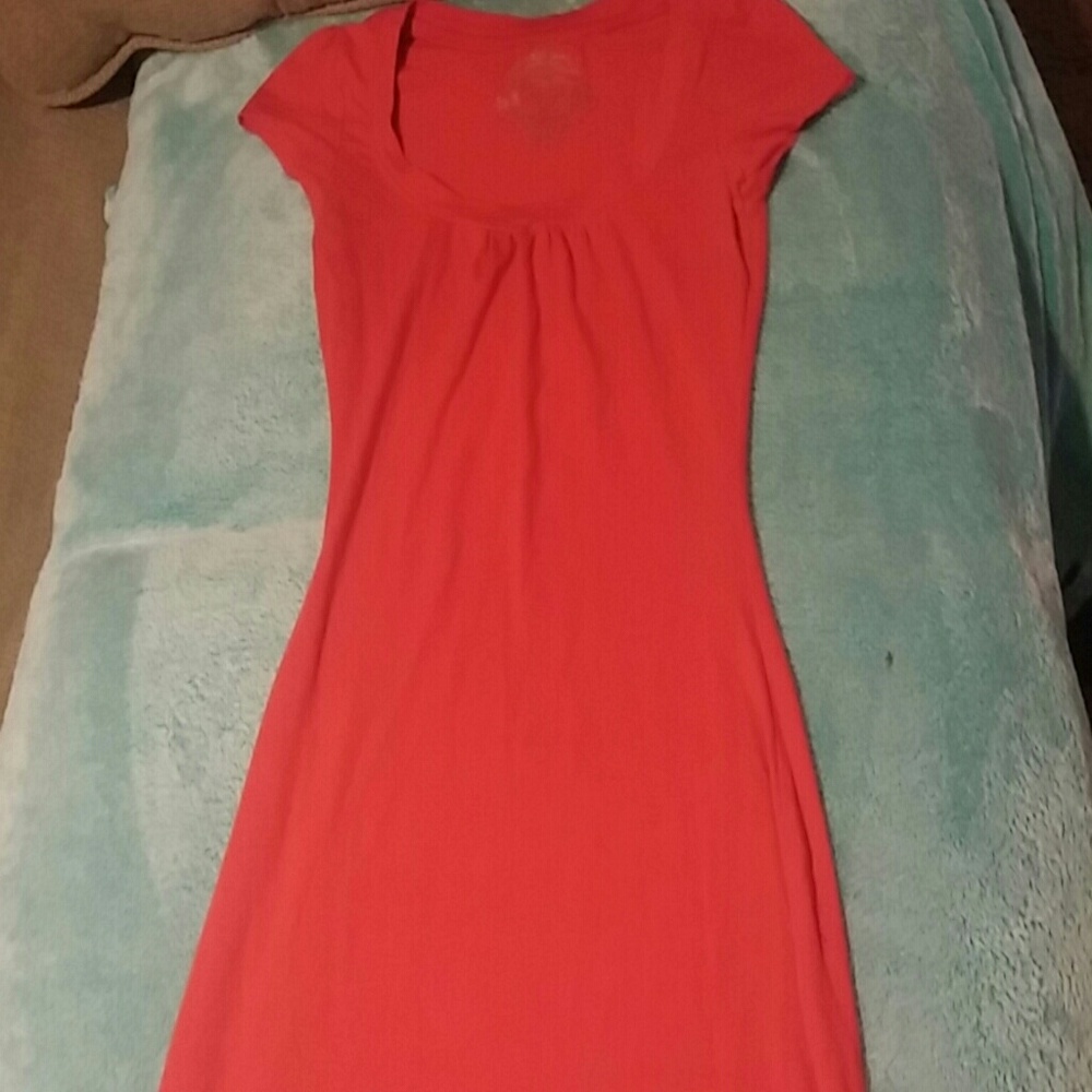 Red mini dress