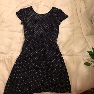 Madewell Blue and White Polka Dot Dress