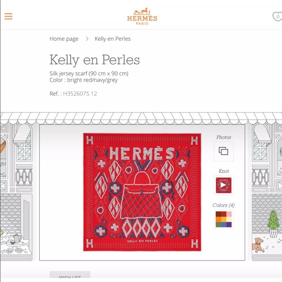 ๐ฏ Authentic Hermes en Perles silk scarf NIB - Picture 4 of 6