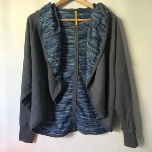 Lole Open Front Sweater Cardigan Hoodie