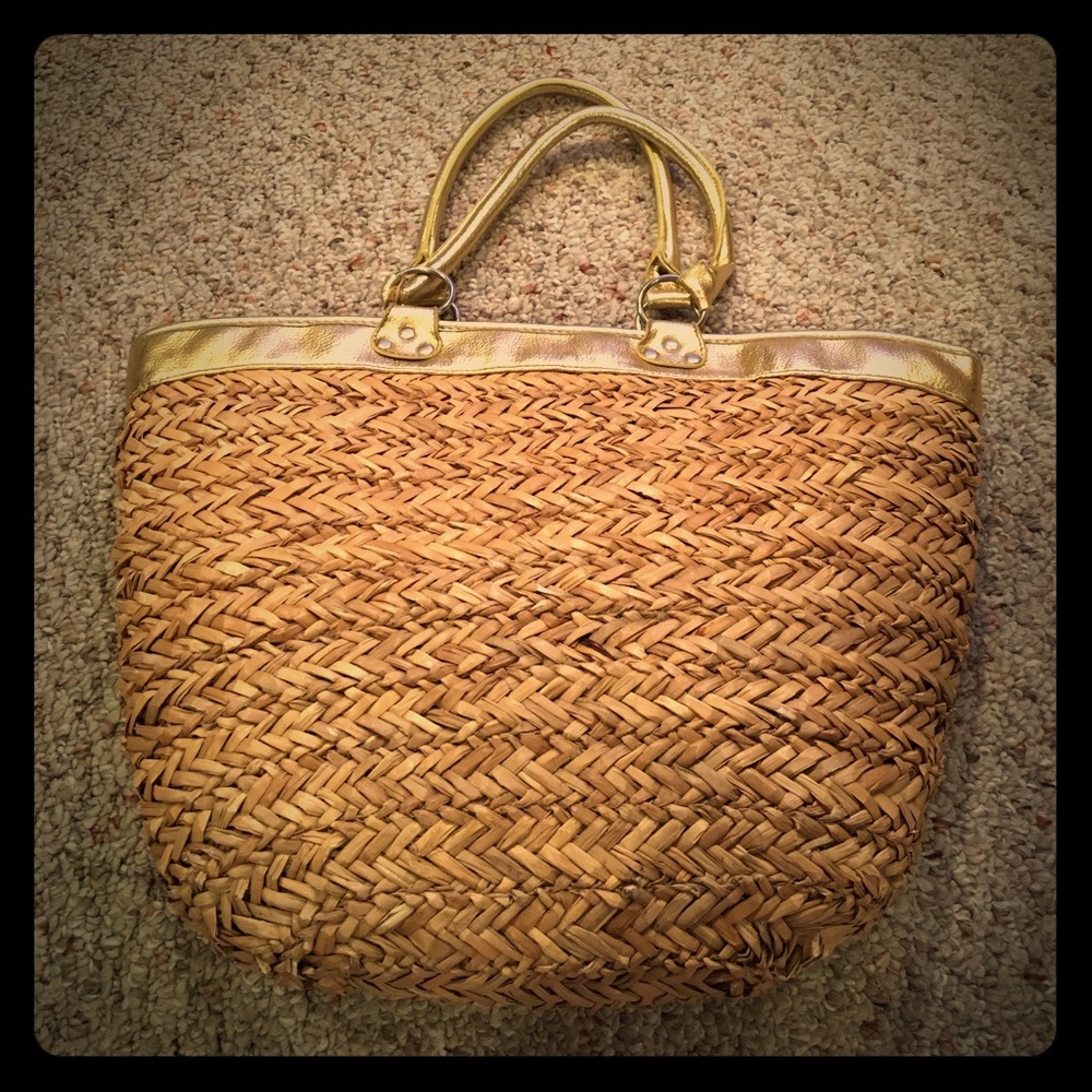 Victoria's Secret straw tote