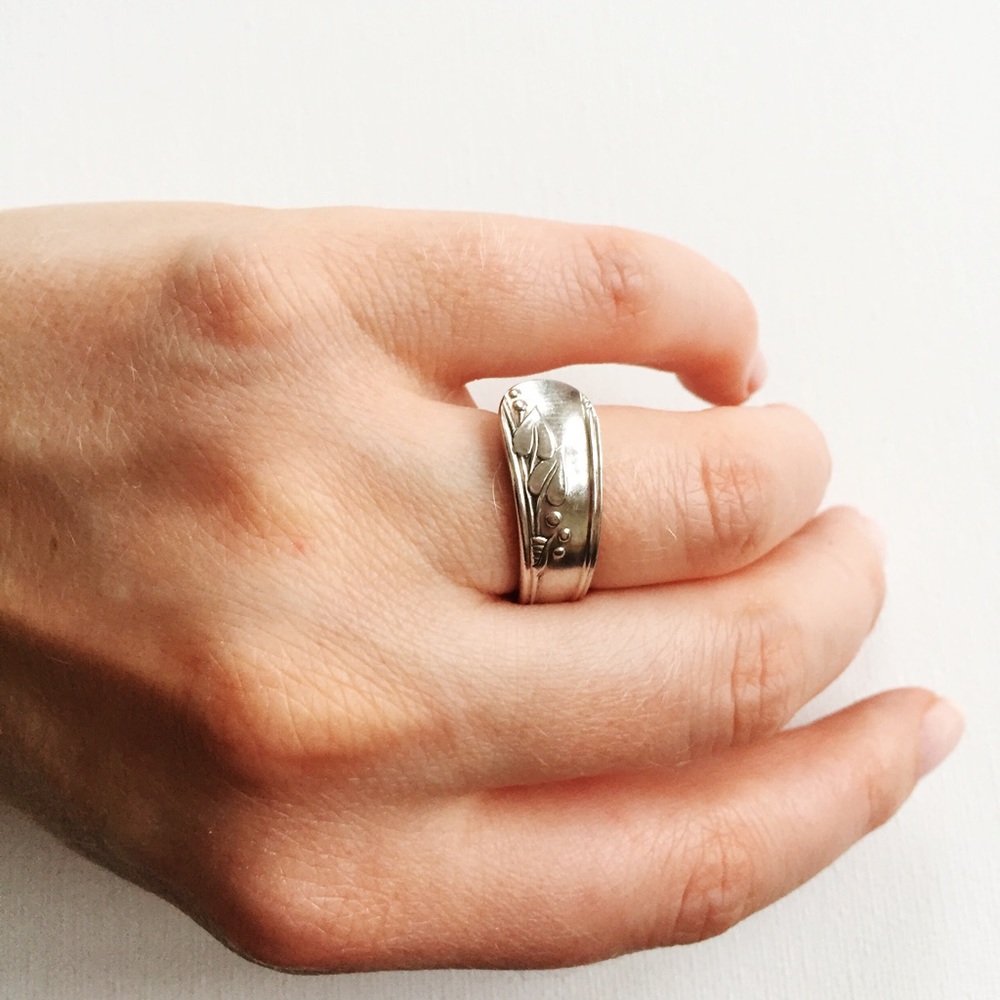Silver Antique Spoon Ring