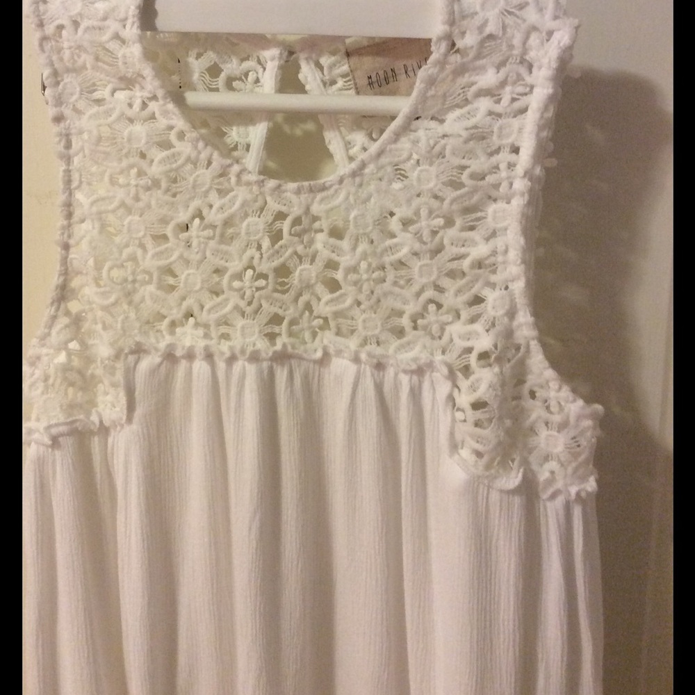 Moon  River lace top tank top