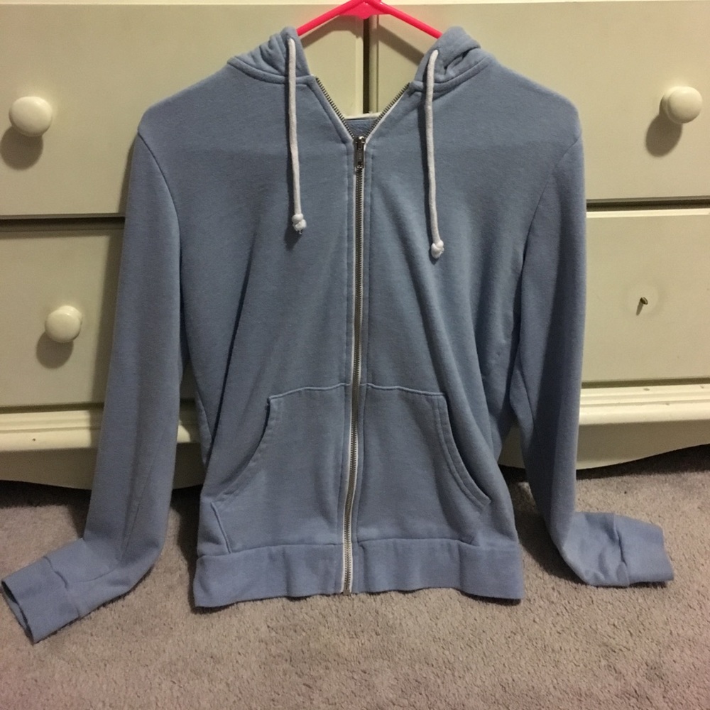 Blue hoodie