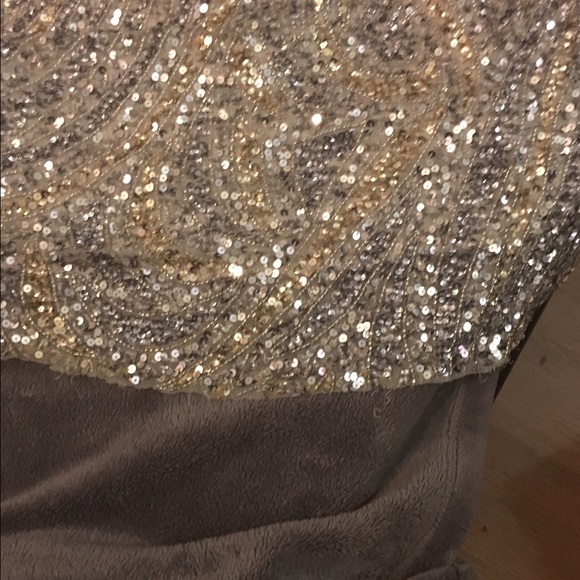Scala silver sequin prom dress size 2 - Picture 4 of 5