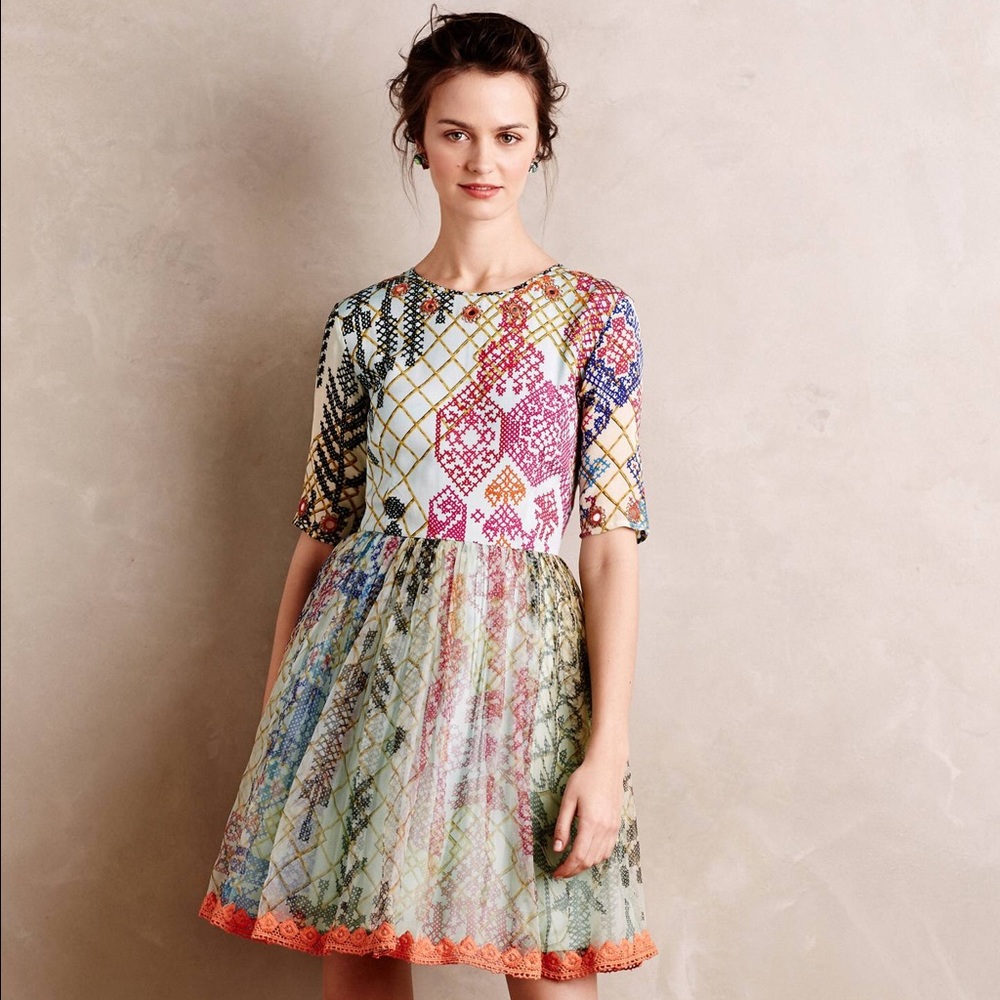 ~SOLD~Otillie dress by Hemant & Nandita-Anthro