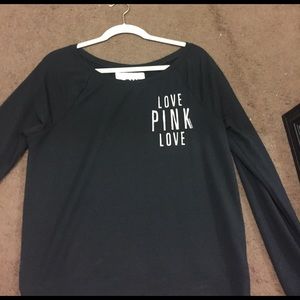 PINK black sweat shirt