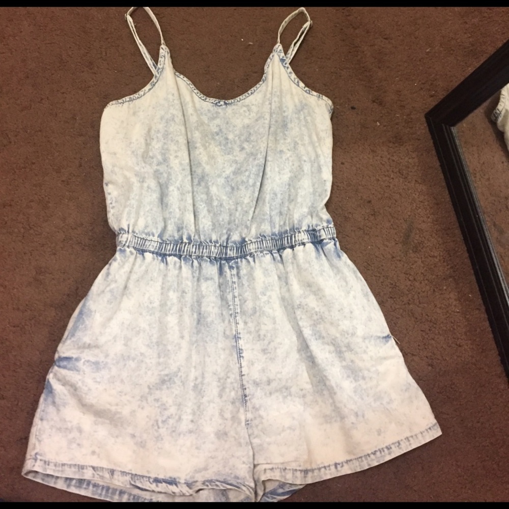 Cute jean romper