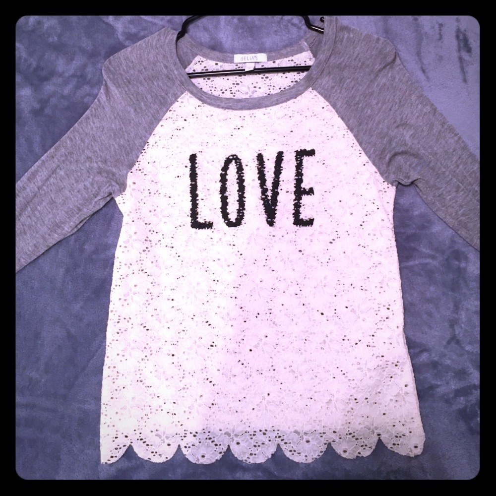 LOVE Lace Long Sleeve