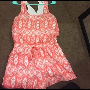 Coral romper from Targer