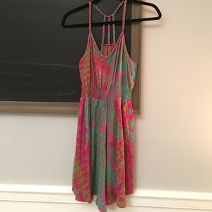 Multicolored bright summer dress