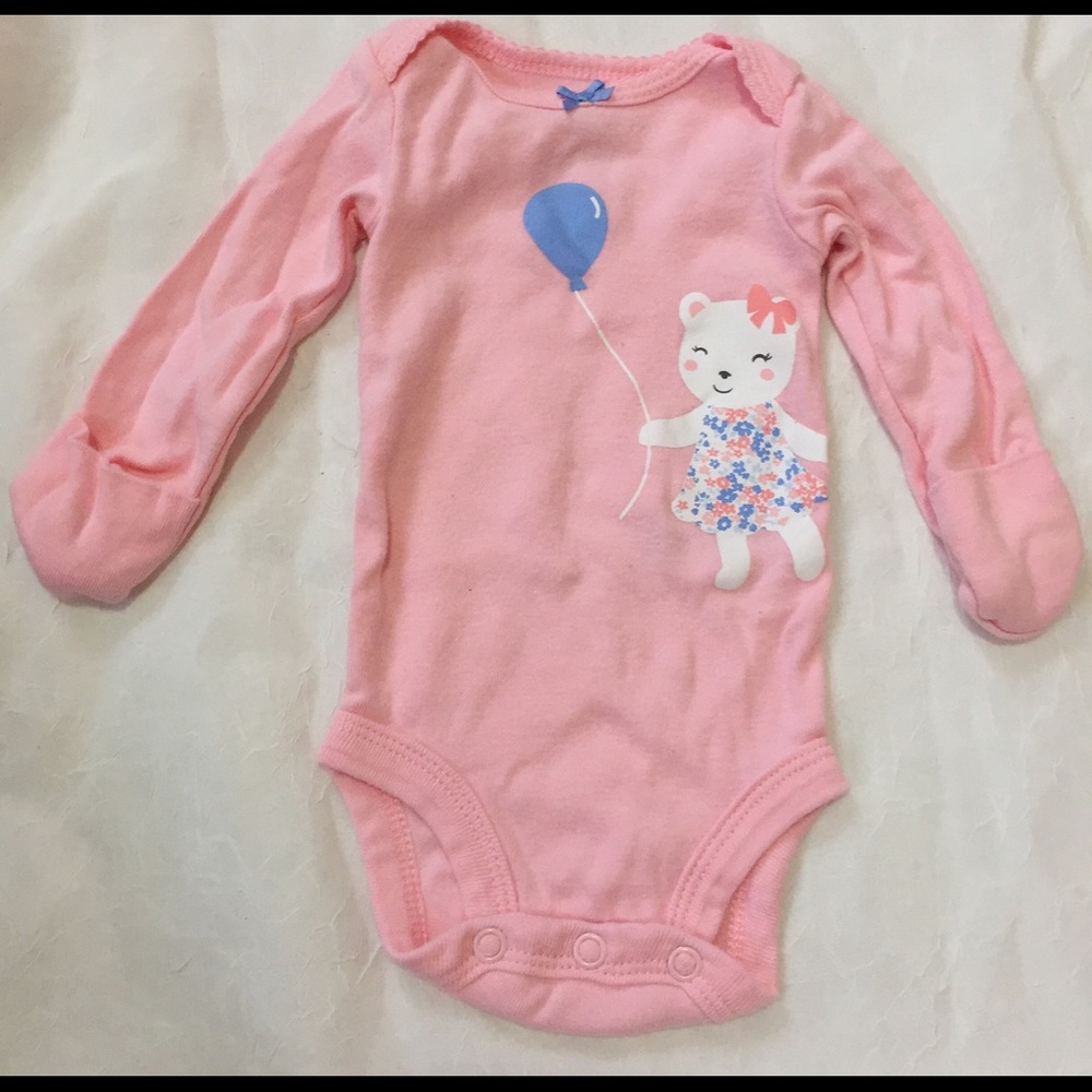 Carter's mittened onesie newborn