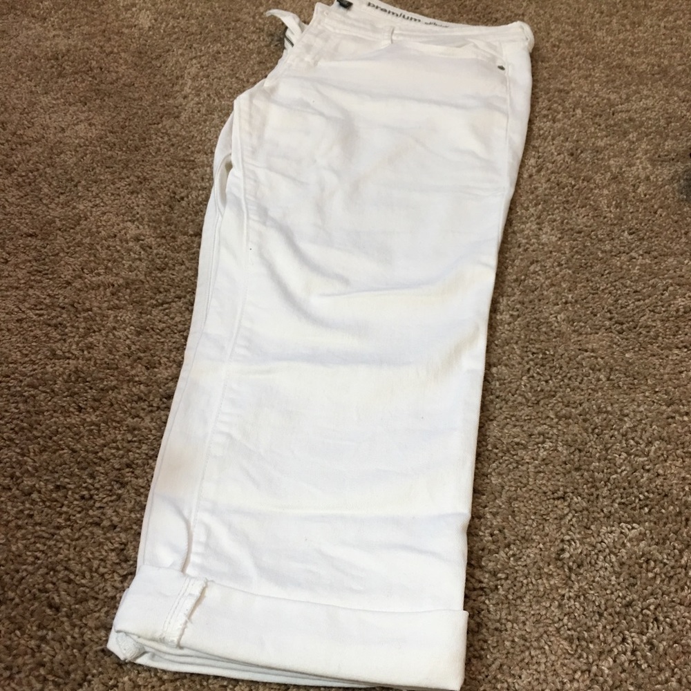 Gap Premium Skinny White Cropped Jeans