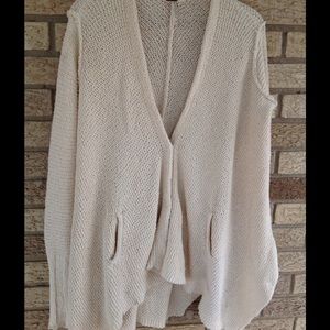 FREE PEOPLE Boho Sweater size Sm Ivory--cute--