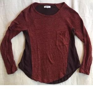 Madewell Linen Top Red