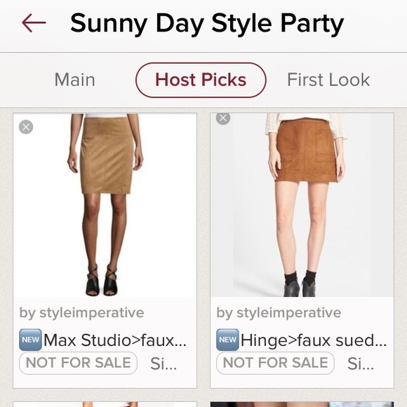 πMax Studio>faux suede A-line NWOT - Picture 5 of 6