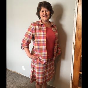 Pendleton 100% Cotton Plaid Button Down Shirt