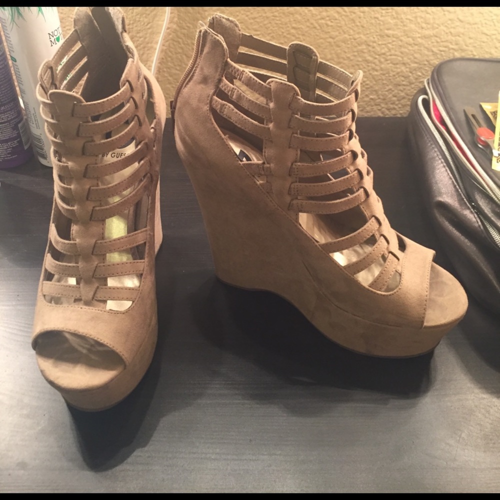 Size 7.5 wedges By Guess