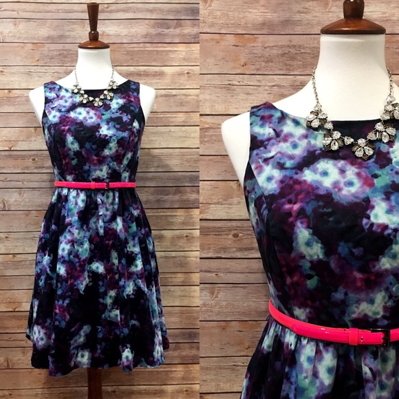 Jessica Simpson Dresses & Skirts - Jessica Simpson watercolor fit & flare dress