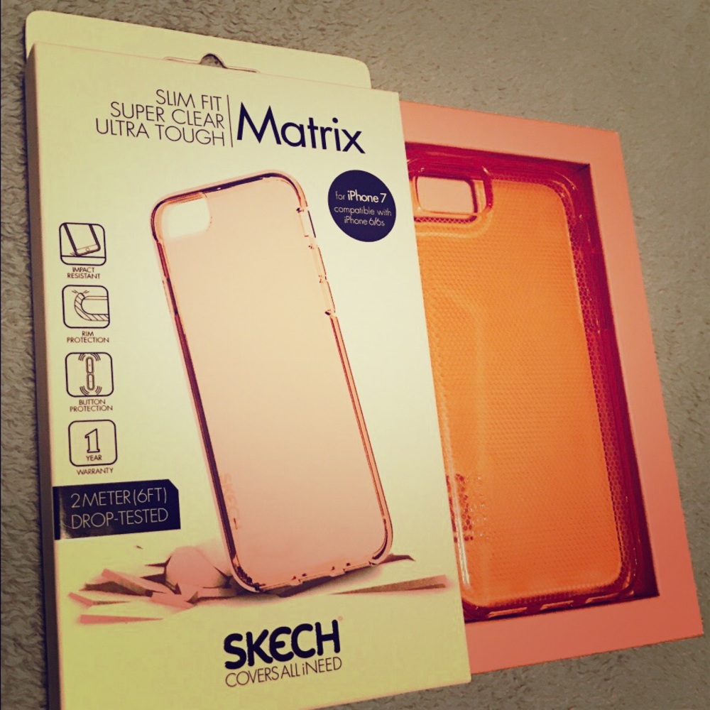 SKECH Matrix case for tose gold iPhone 7