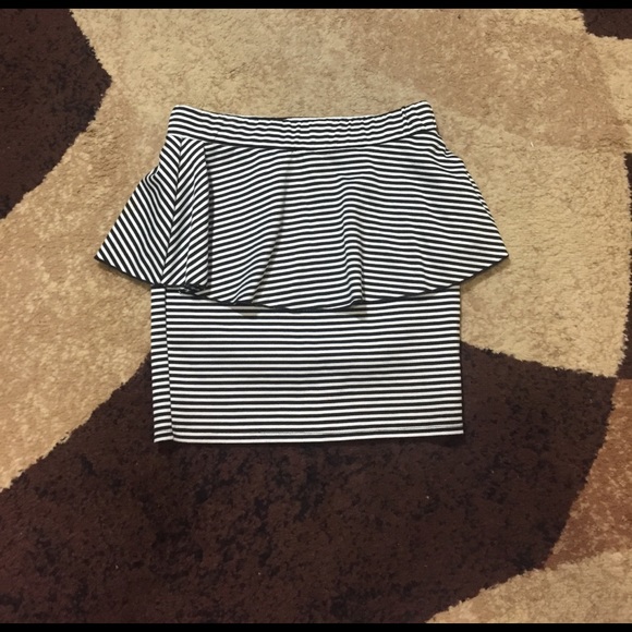 NWOT Striped Peplum Skirt from Delias - Picture 1 of 2