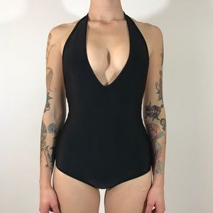 Black One Piece American Apparel Swimsuit