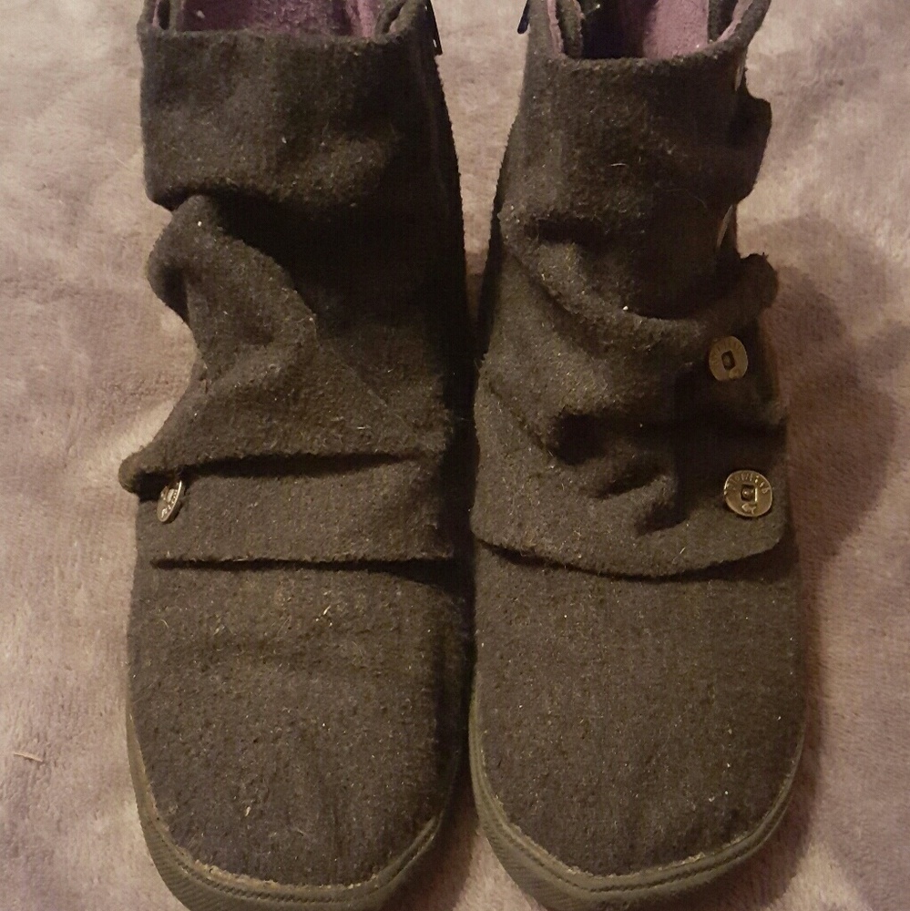 Black ankle boots