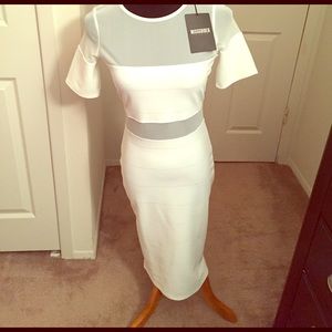 Mesh Panel Dress