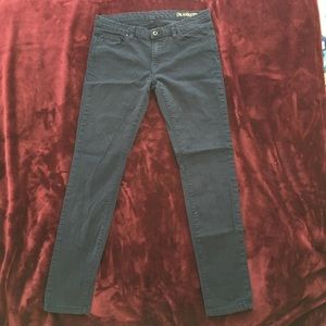 bank NYC navy stretch skinny pants