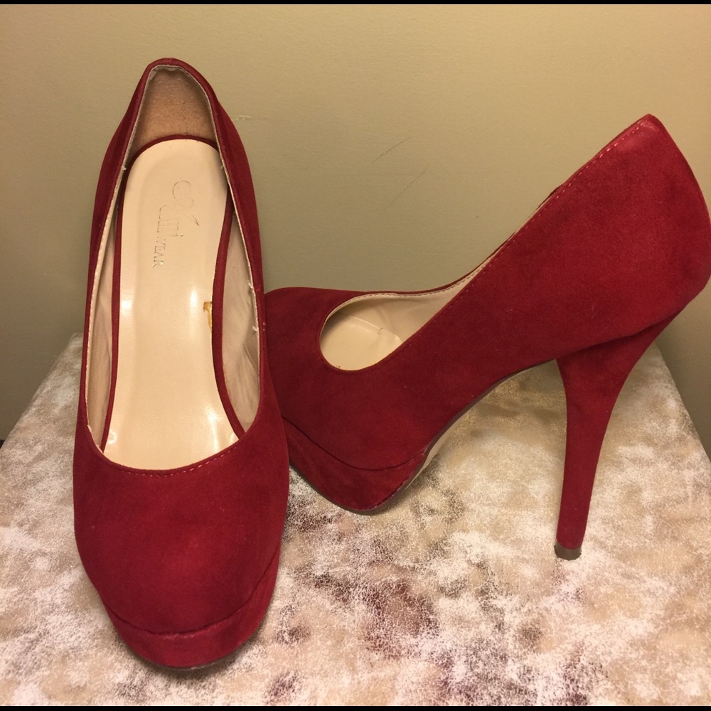 Cherry color high-heels