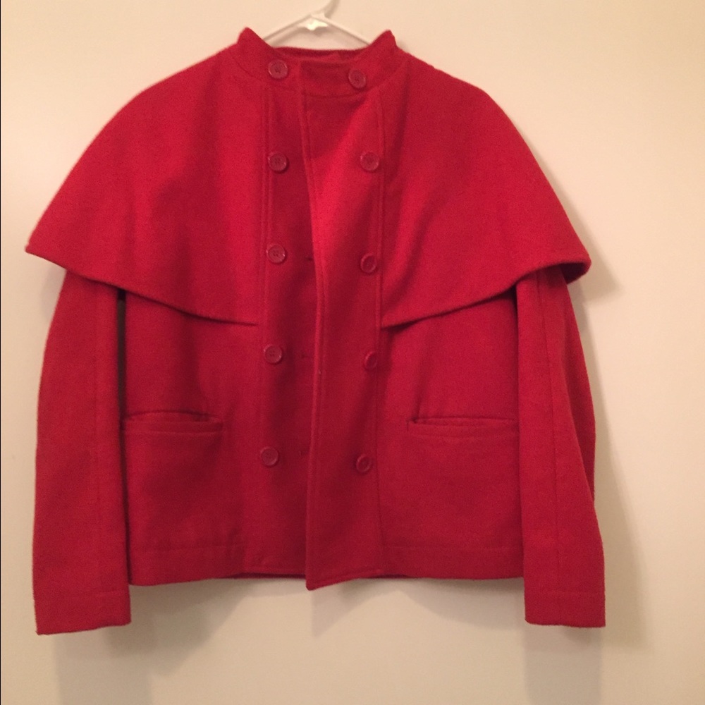 Red cape coat - Picture 4 of 4