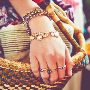 Gold boho style cuff