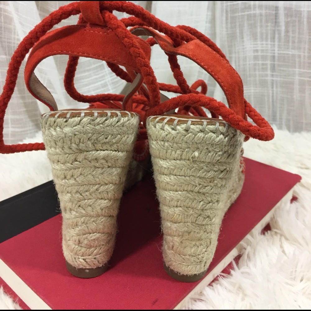 Joie Phylis Rope Wedge Sandal Red - Picture 6 of 6